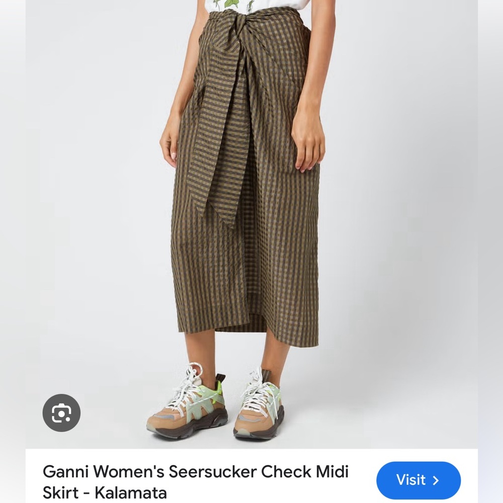 Ganni adjustable waist skirt